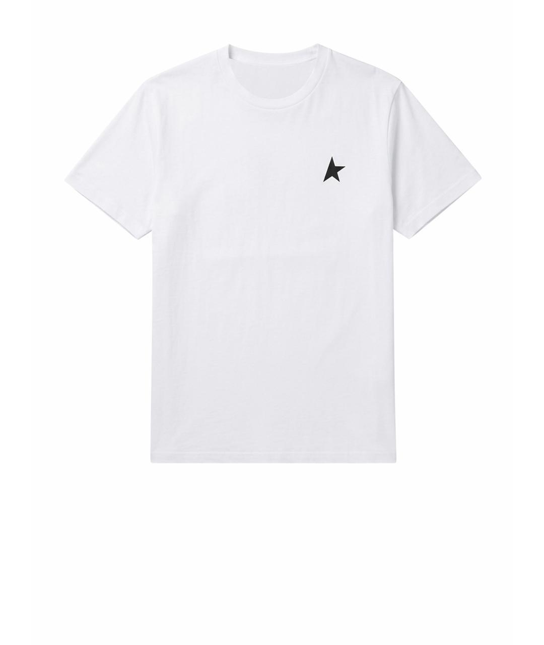 GOLDEN GOOSE Белая хлопковая футболка, фото 1