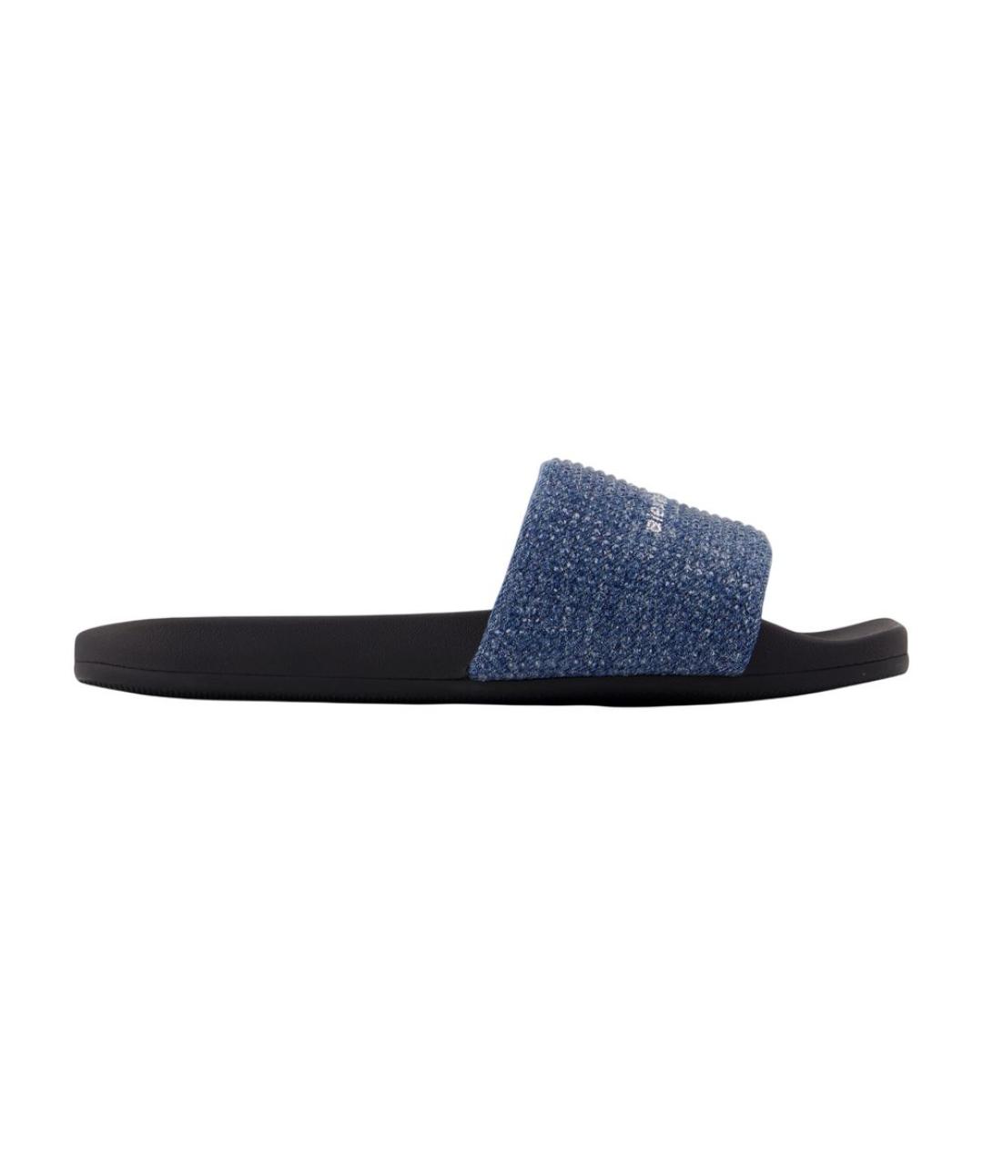 ALEXANDER WANG Синие текстильные сандалии, фото 3