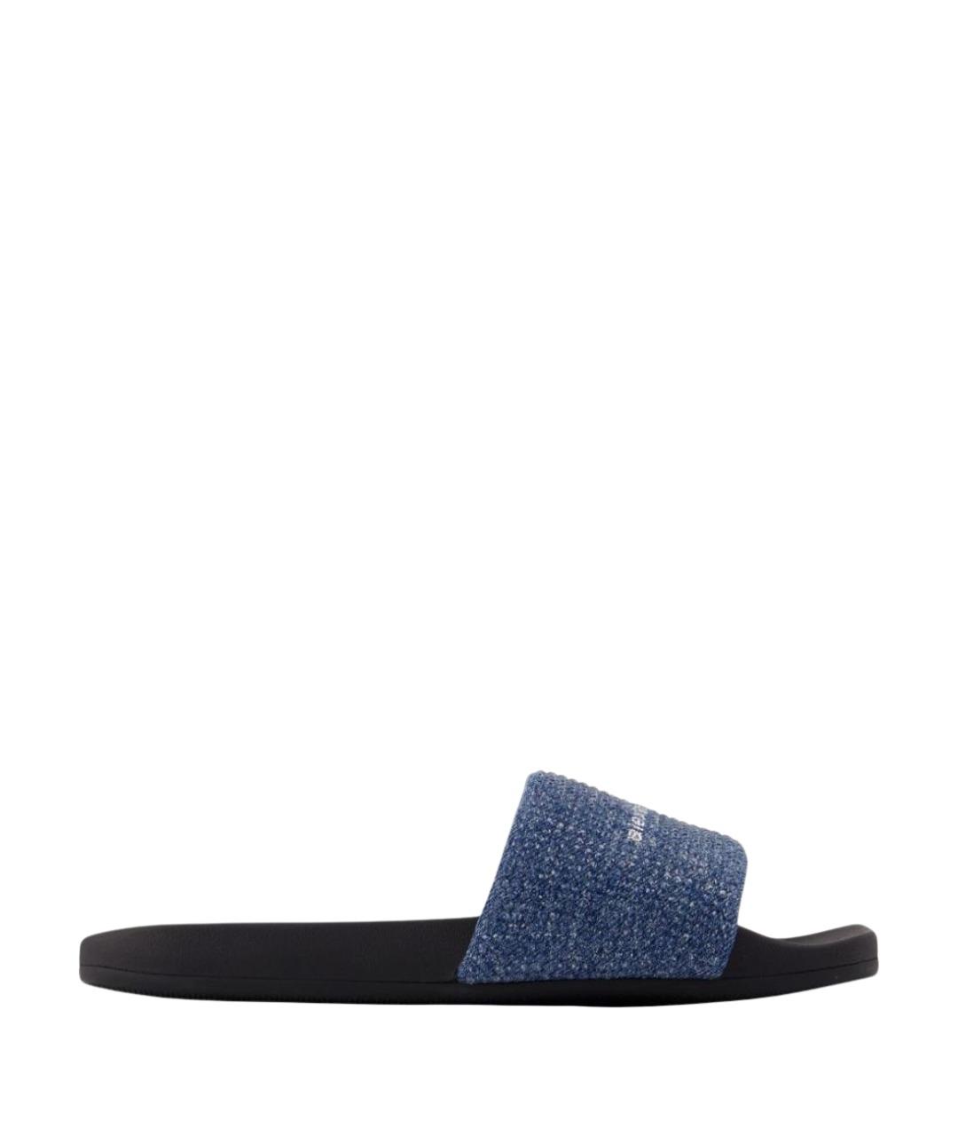 ALEXANDER WANG Синие текстильные сандалии, фото 1