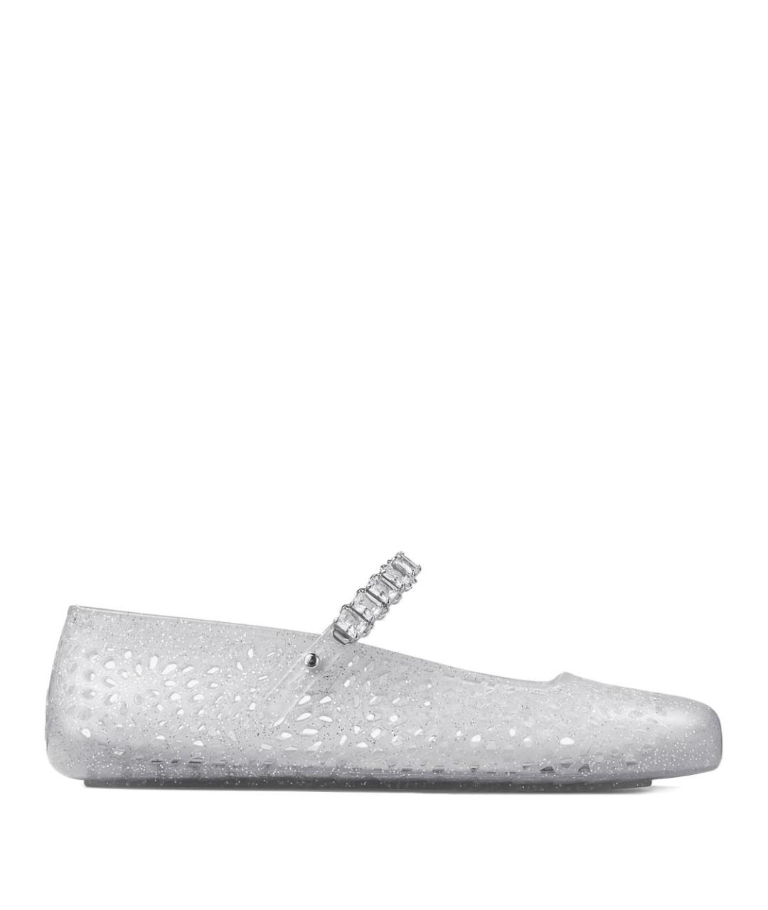 JIMMY CHOO Белые резиновые балетки, фото 1