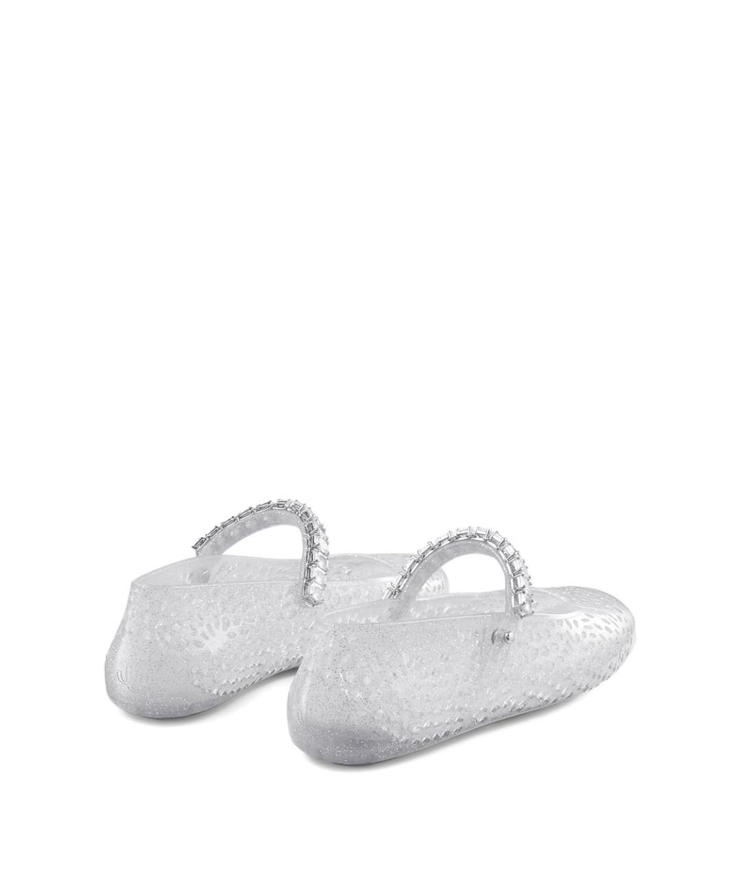 JIMMY CHOO Белые резиновые балетки, фото 3