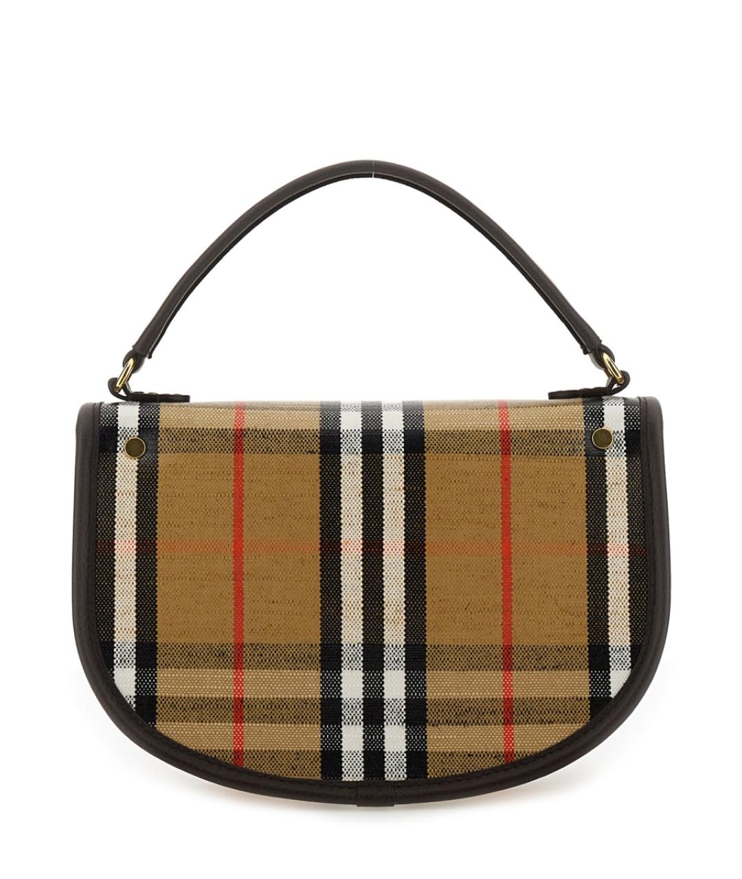 BURBERRY Бежевая хлопковая сумка через плечо, фото 2
