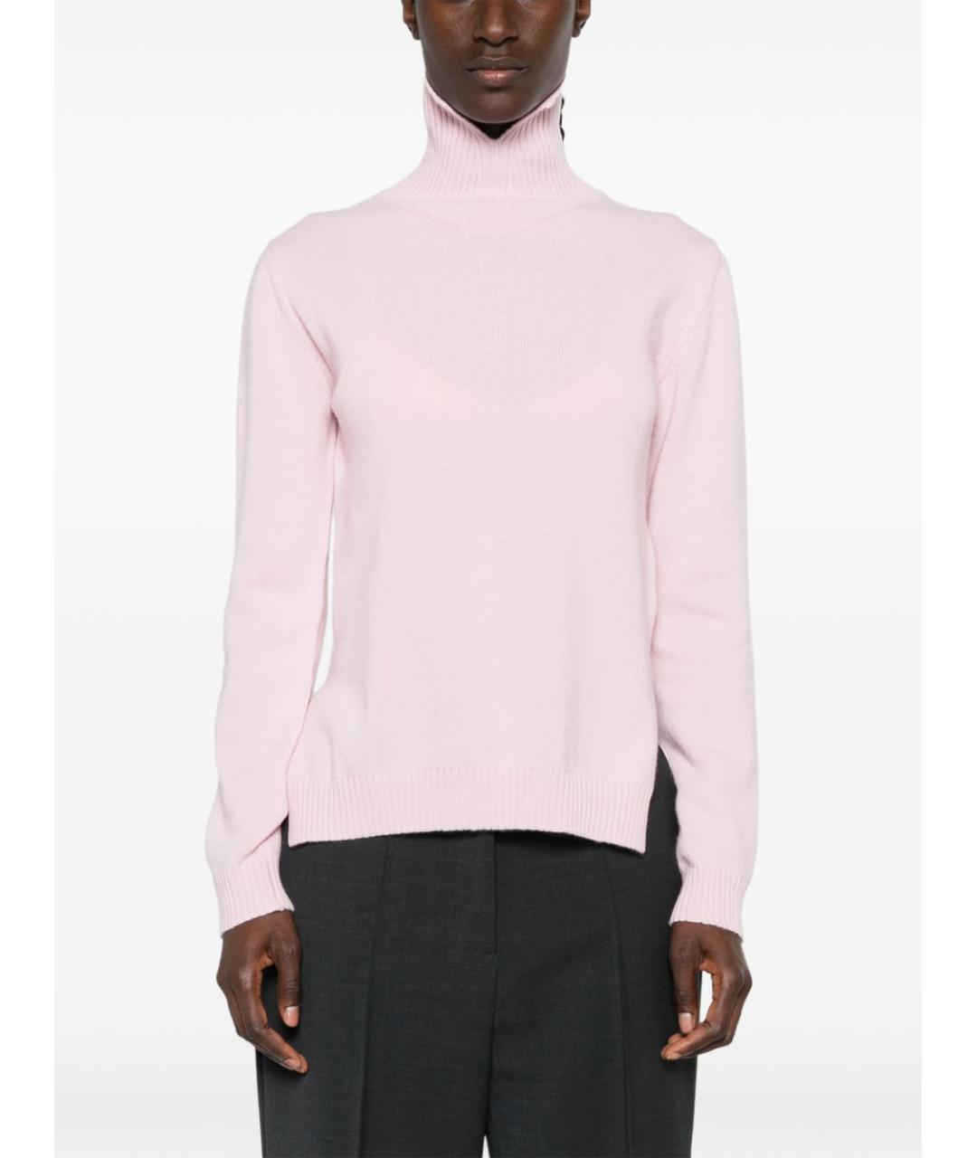 JIL SANDER Розовый шерстяной джемпер / свитер, фото 5
