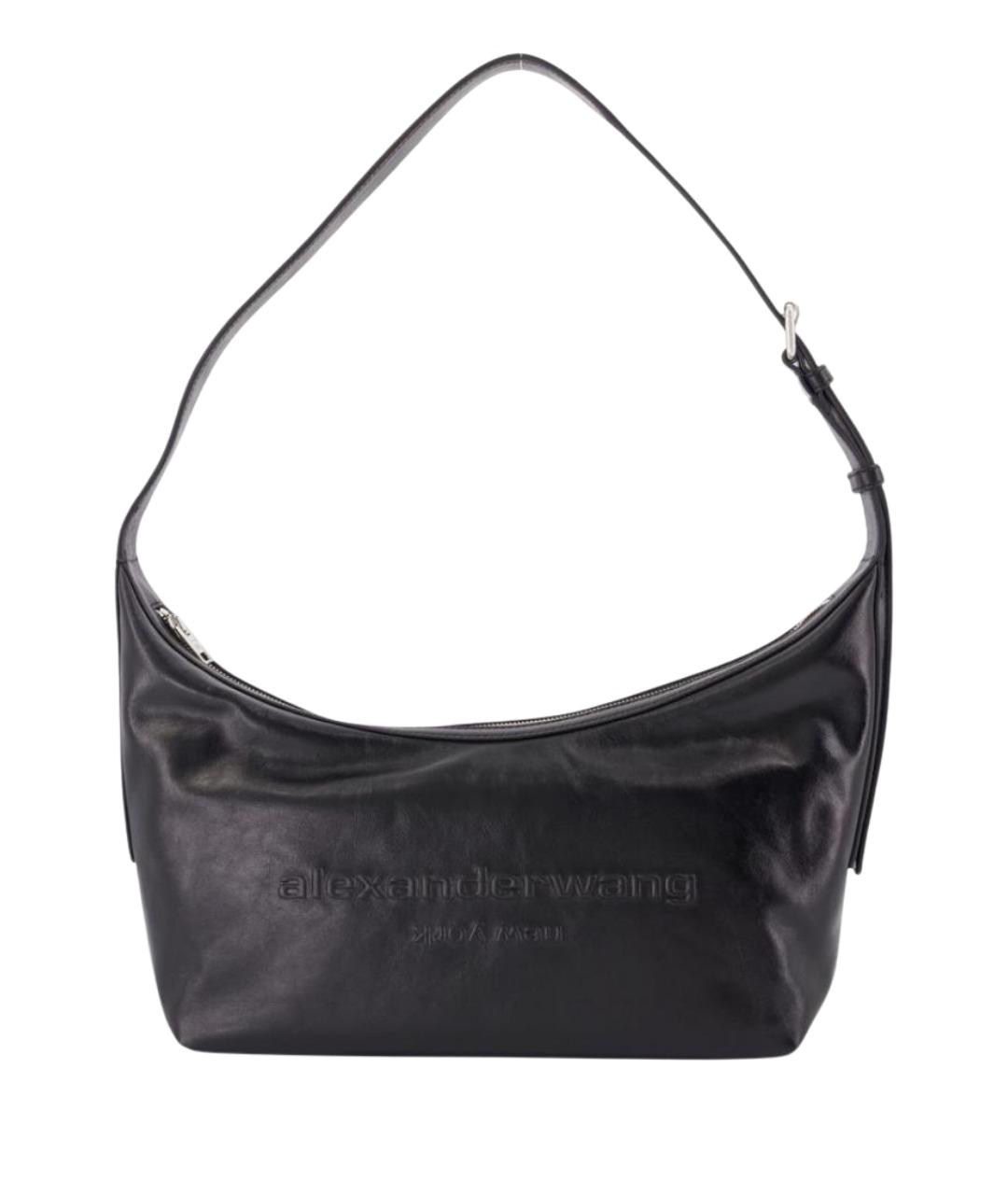ALEXANDER WANG Черная кожаная сумка через плечо, фото 1