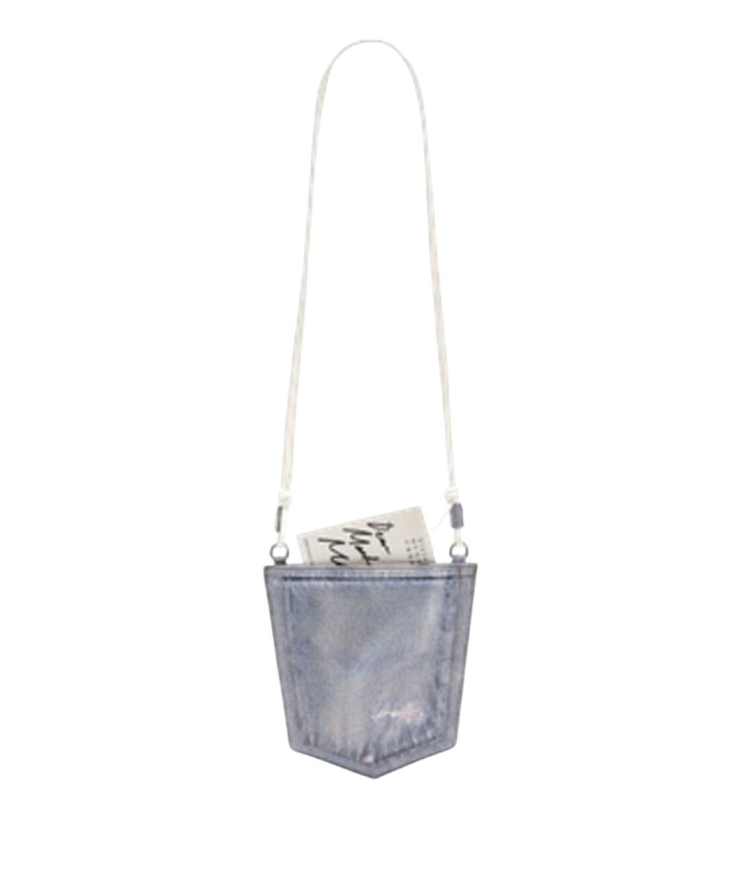 MM6 MAISON MARGIELA Синяя синтетическая сумка через плечо, фото 1