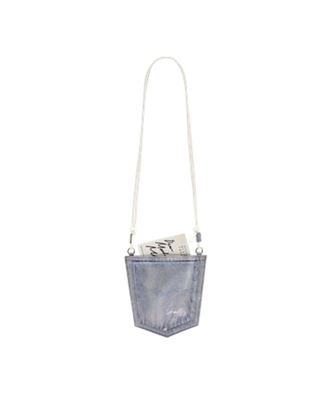 MM6 MAISON MARGIELA Синяя синтетическая сумка через плечо, фото 3