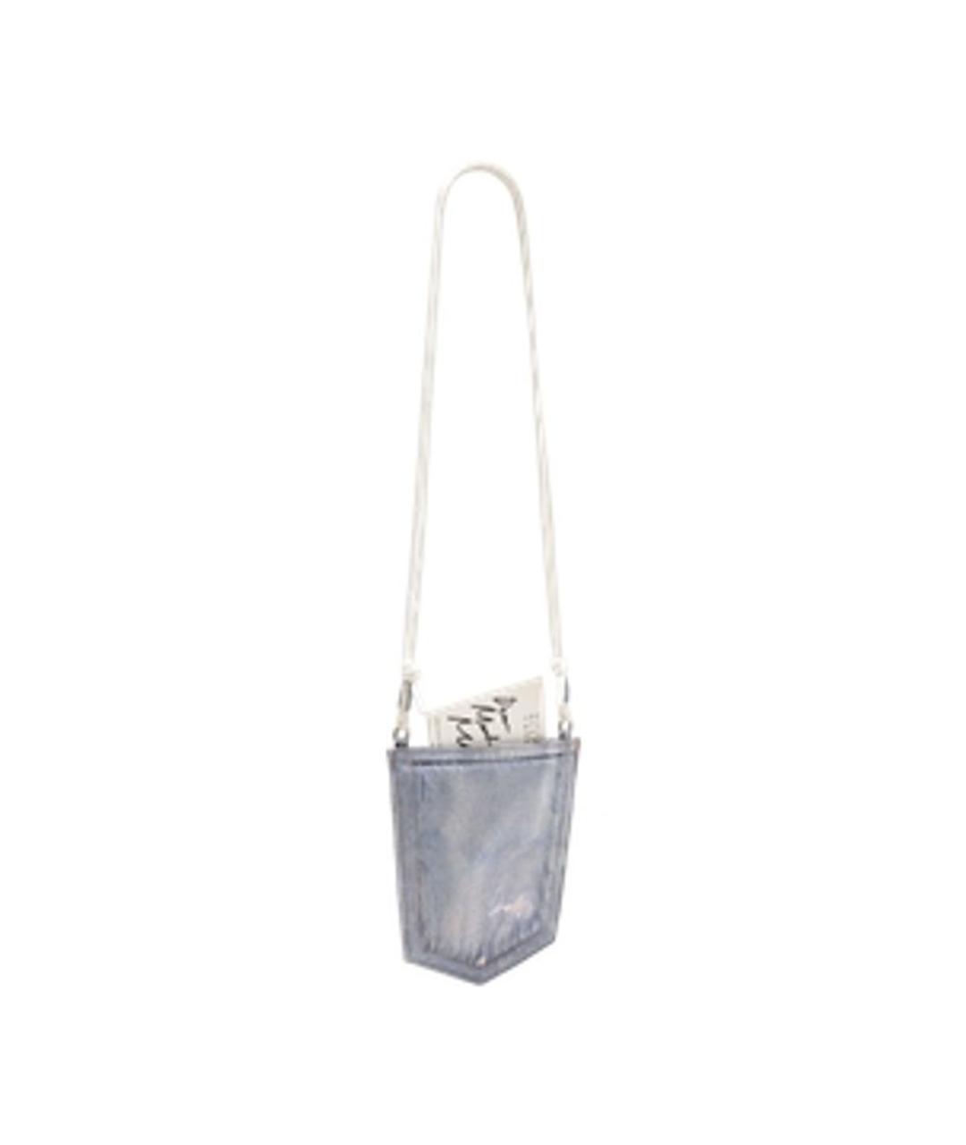 MM6 MAISON MARGIELA Синяя синтетическая сумка через плечо, фото 2
