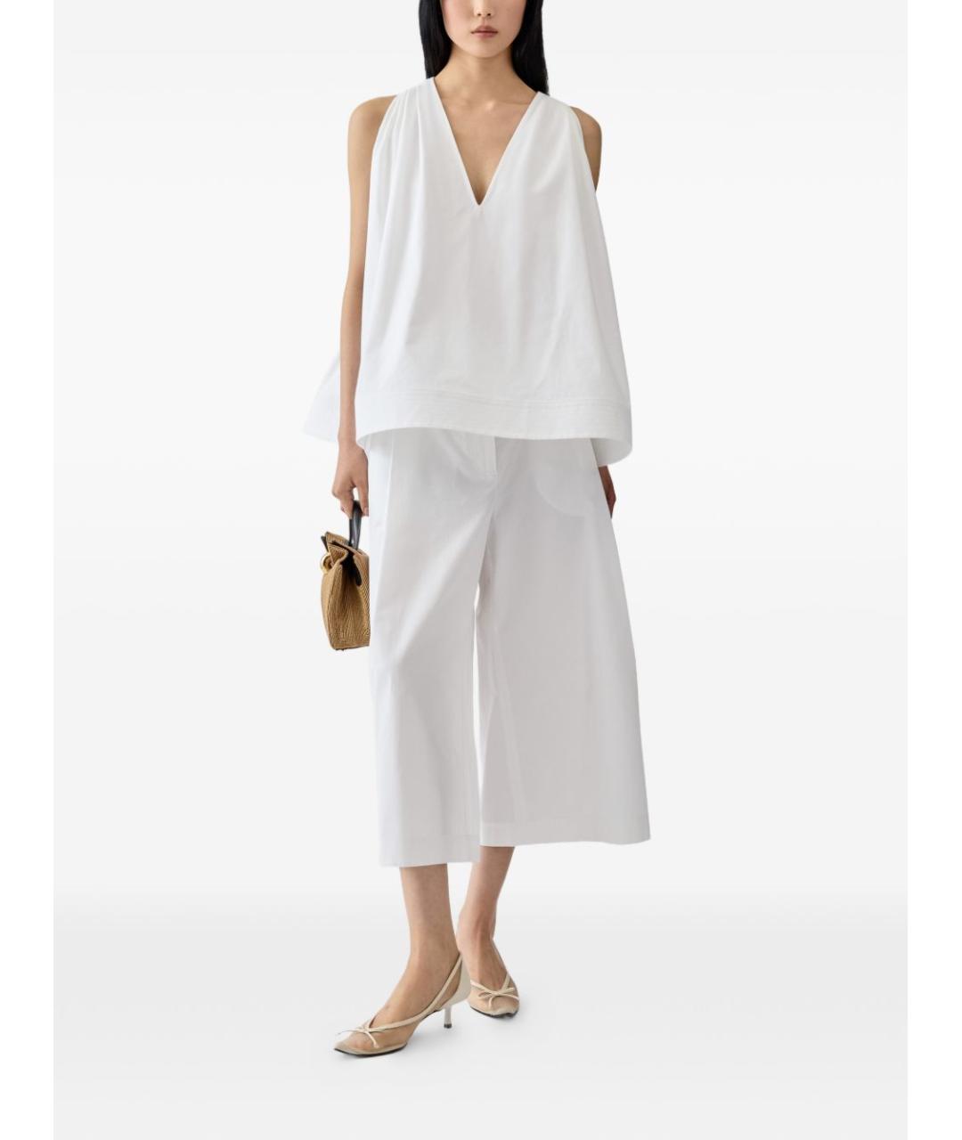 JACQUEMUS Белая хлопковая блузы, фото 3