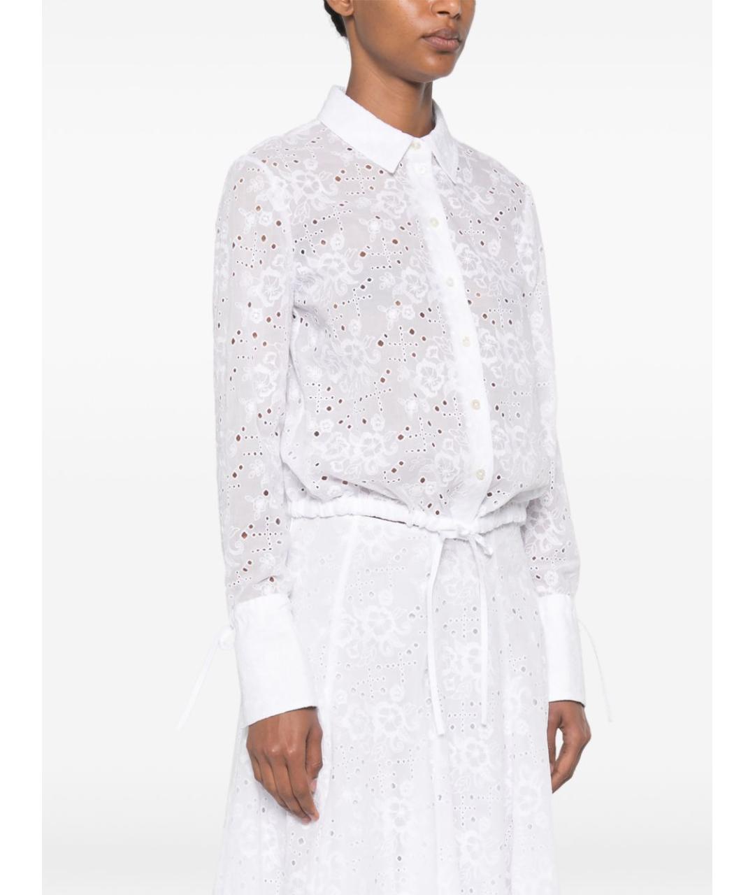 TORY BURCH Белая хлопковая рубашка, фото 5