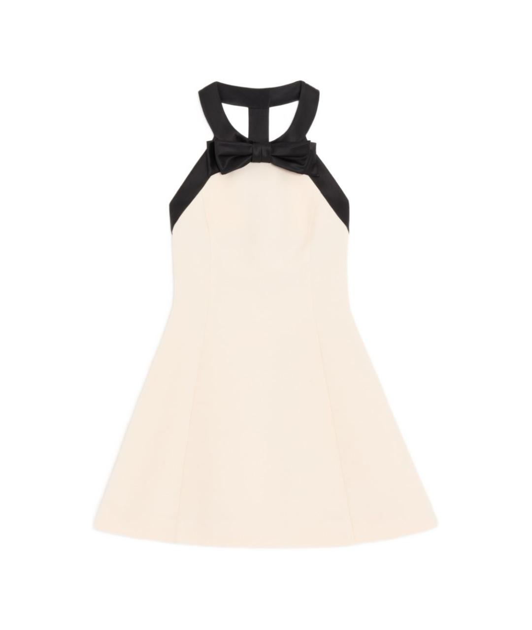 VALENTINO Бежевое шерстяное повседневное платье, фото 1