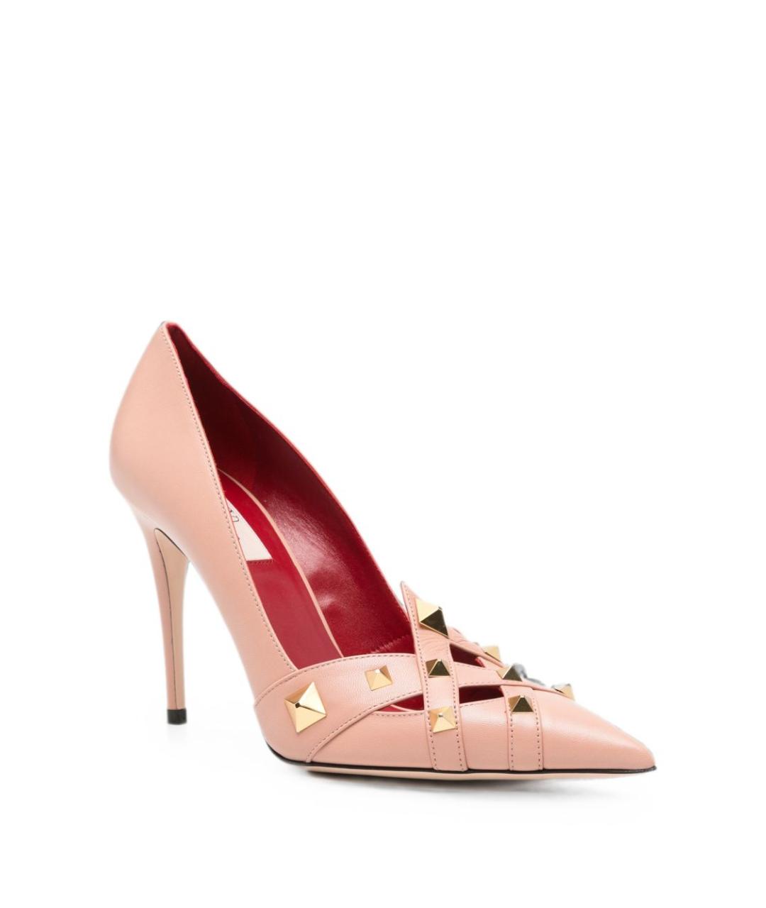 VALENTINO Розовые кожаные туфли, фото 3