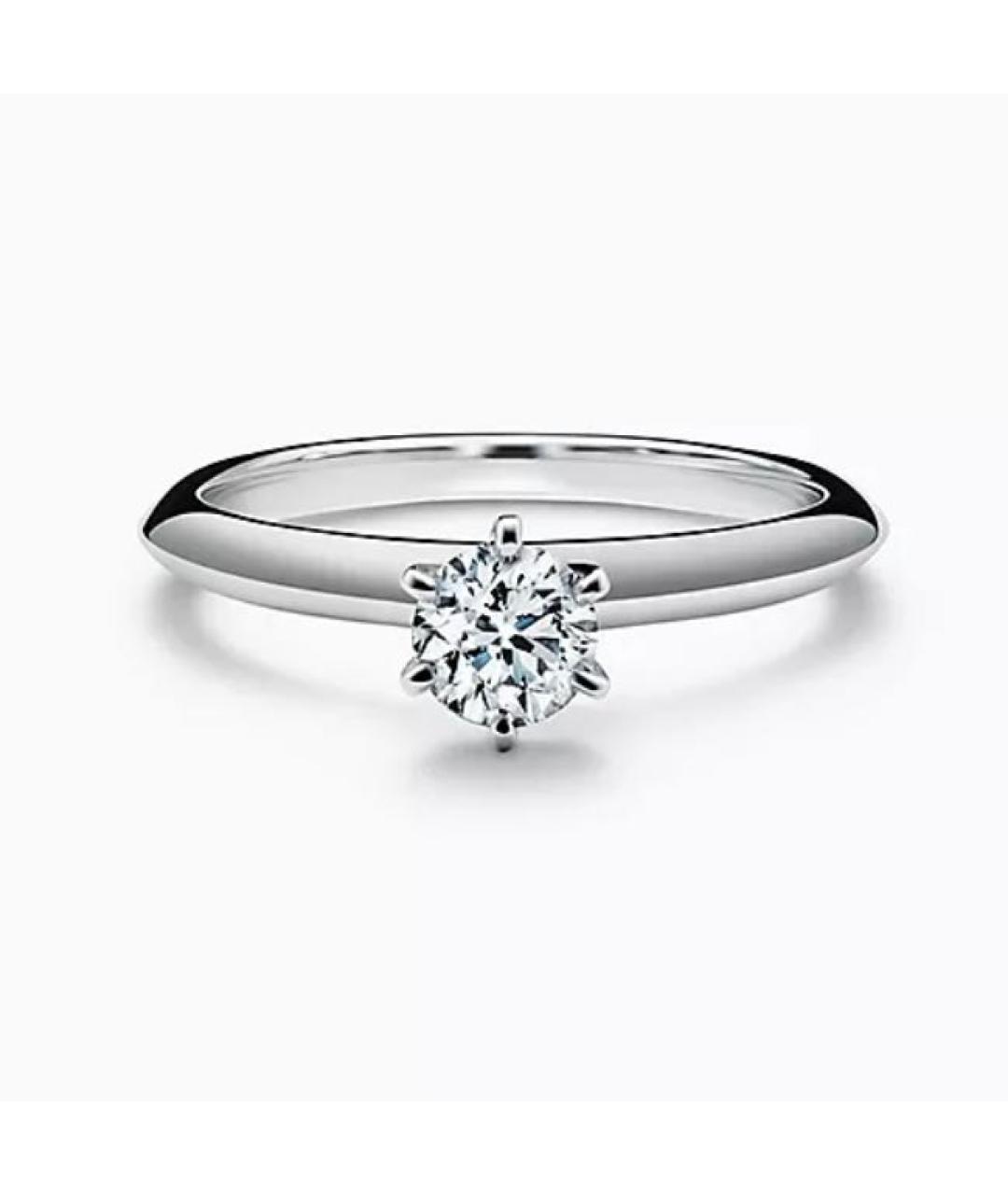 TIFFANY&CO Серебряное платиновое кольцо, фото 2