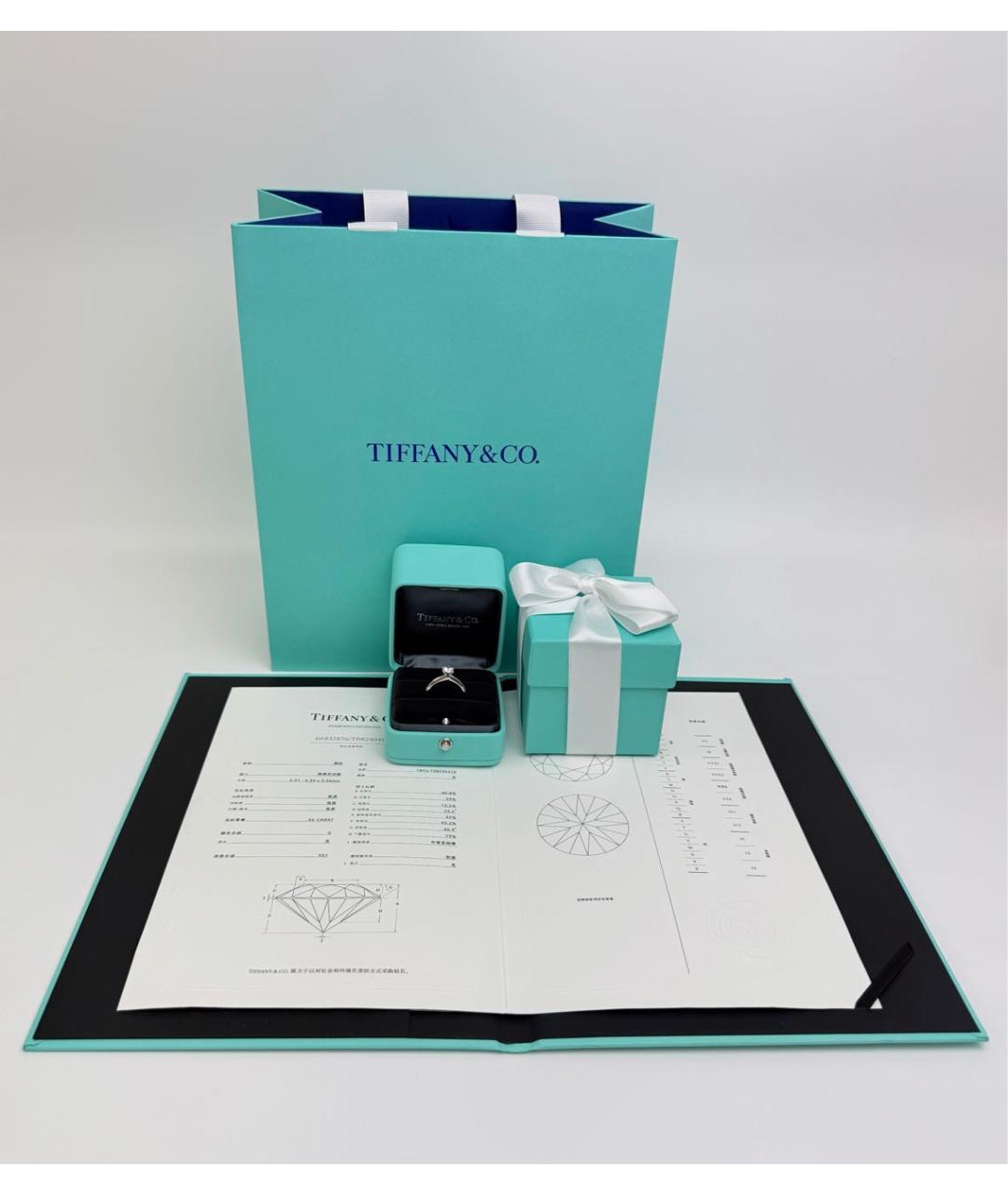TIFFANY&CO Серебряное платиновое кольцо, фото 3