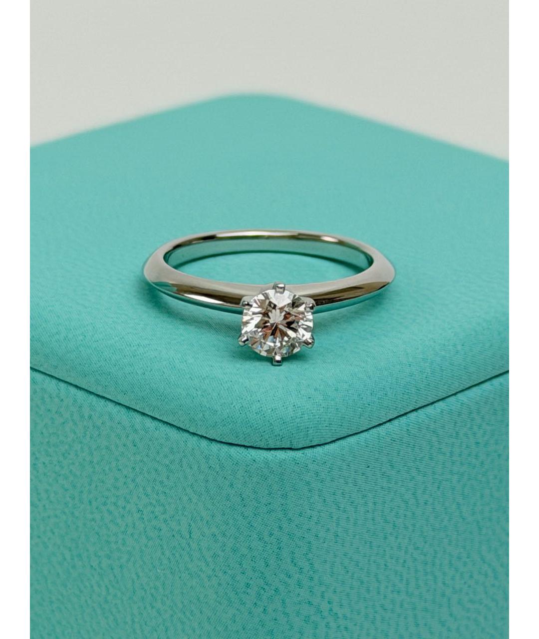 TIFFANY&CO Серебряное платиновое кольцо, фото 7