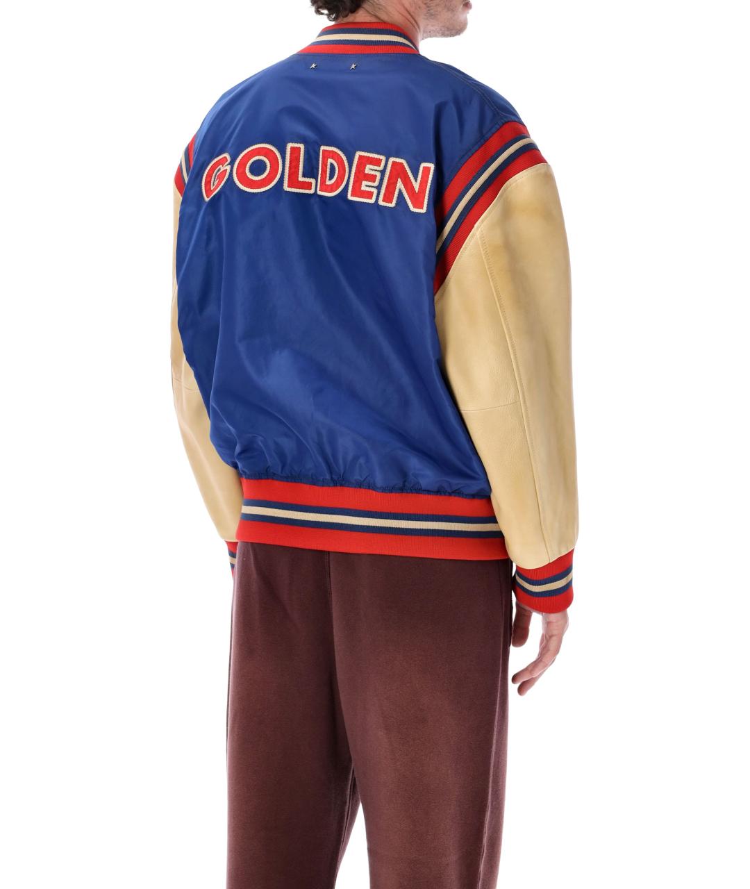 GOLDEN GOOSE Синяя полиамидовая куртка, фото 2