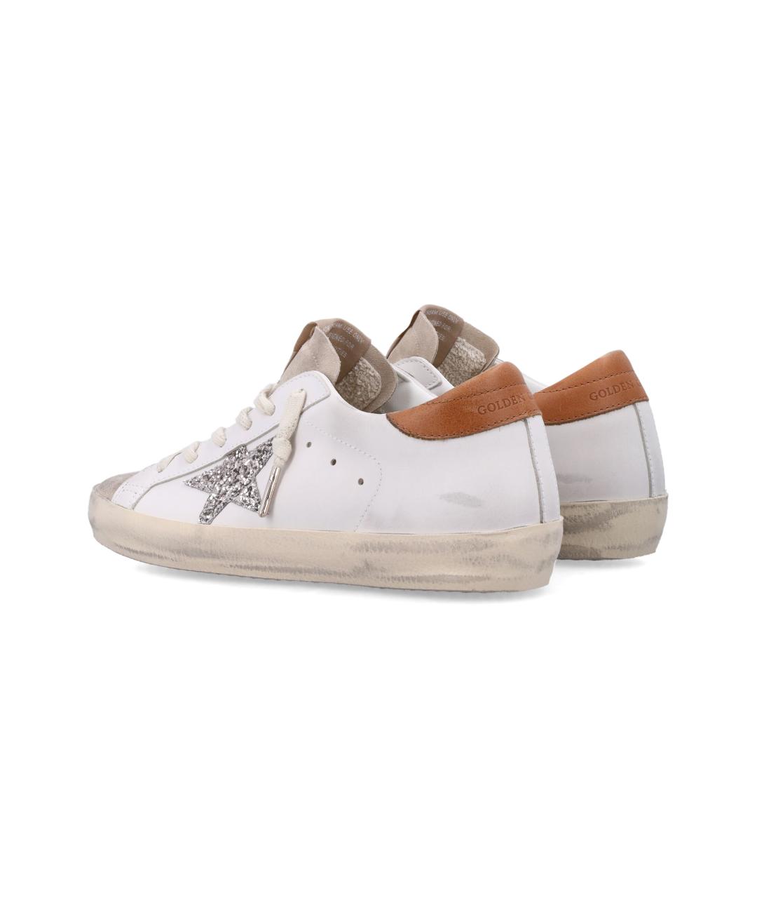 GOLDEN GOOSE Белые кожаные кеды, фото 4