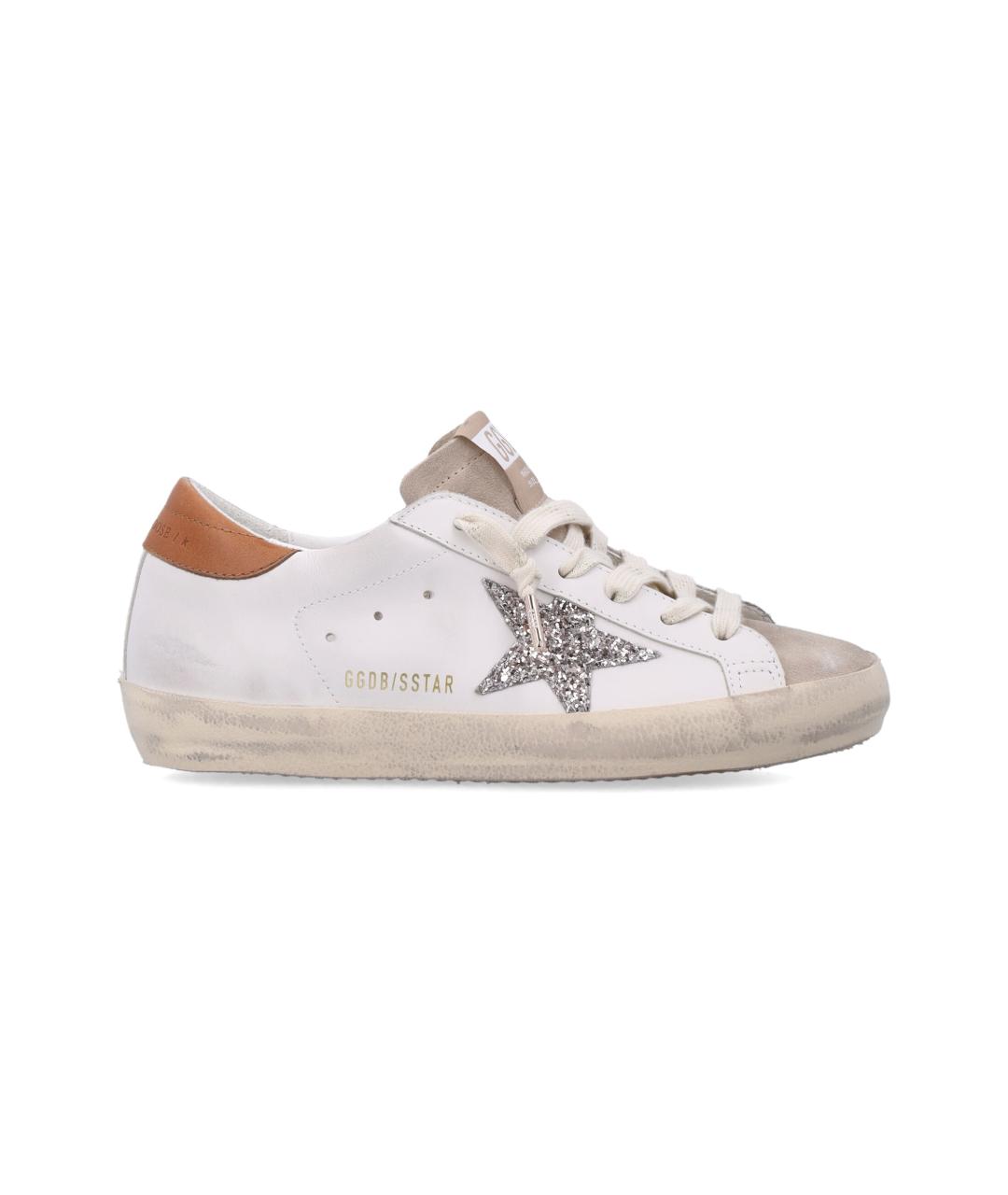 GOLDEN GOOSE Белые кожаные кеды, фото 5