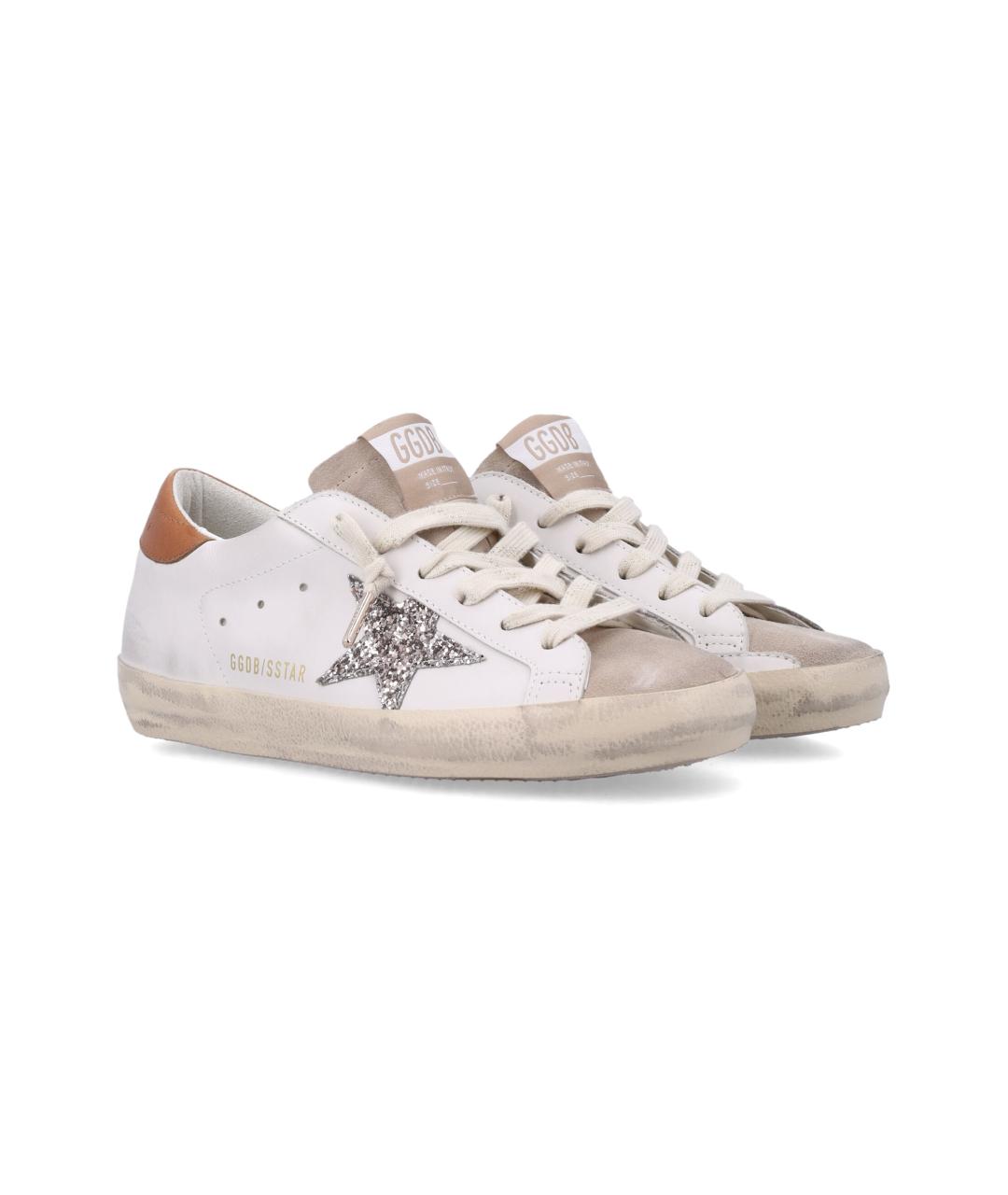 GOLDEN GOOSE Белые кожаные кеды, фото 3