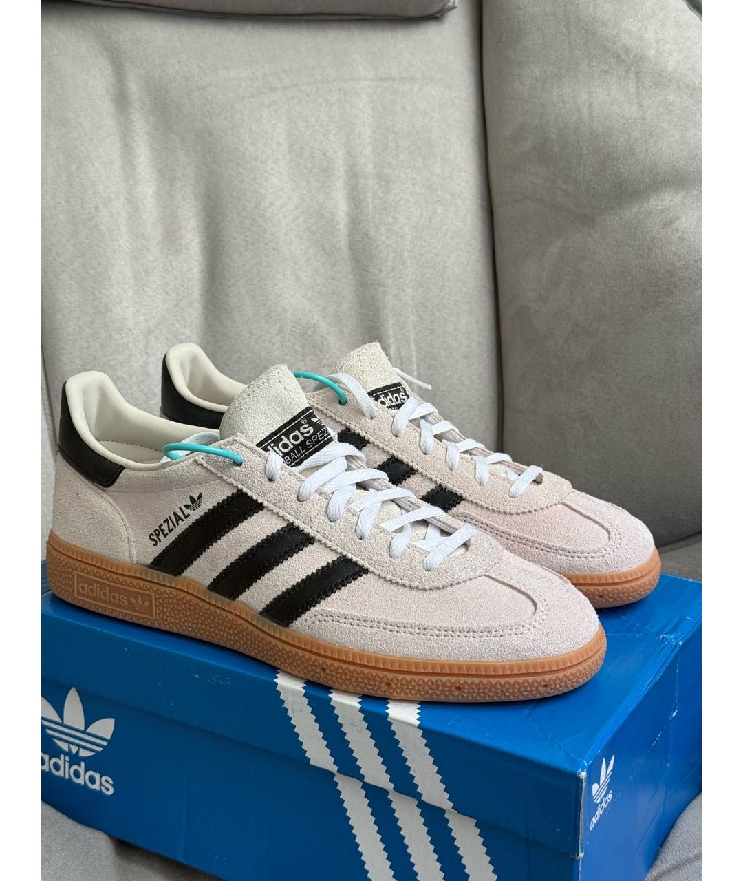 ADIDAS Бежевые замшевые кеды, фото 6