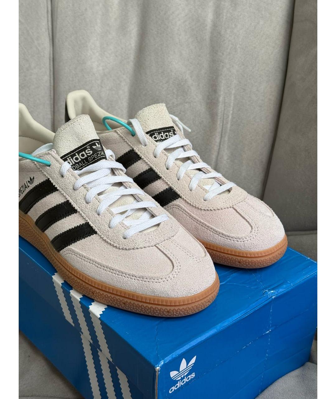 ADIDAS Бежевые замшевые кеды, фото 7
