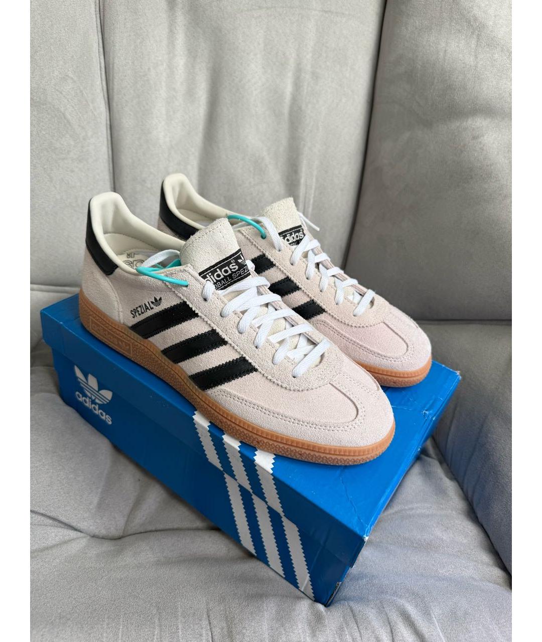 ADIDAS Бежевые замшевые кеды, фото 5