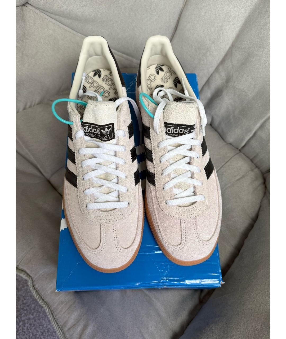 ADIDAS Бежевые замшевые кеды, фото 2