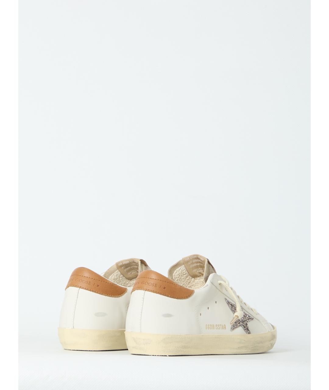 GOLDEN GOOSE Белые кожаные кроссовки, фото 3