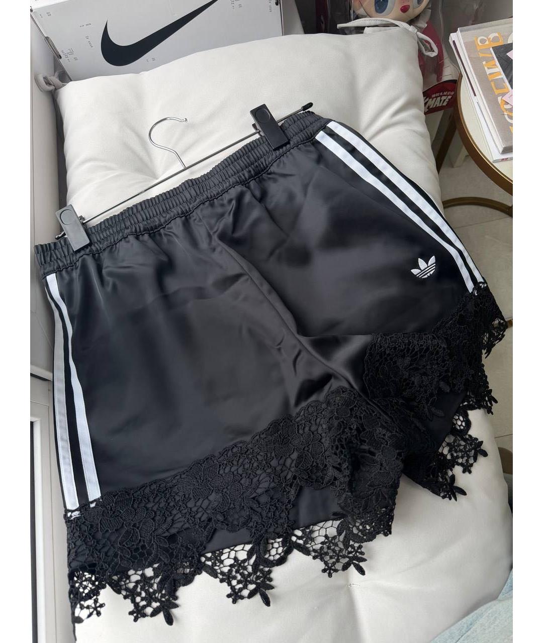 ADIDAS Черные полиэстеровые шорты, фото 5