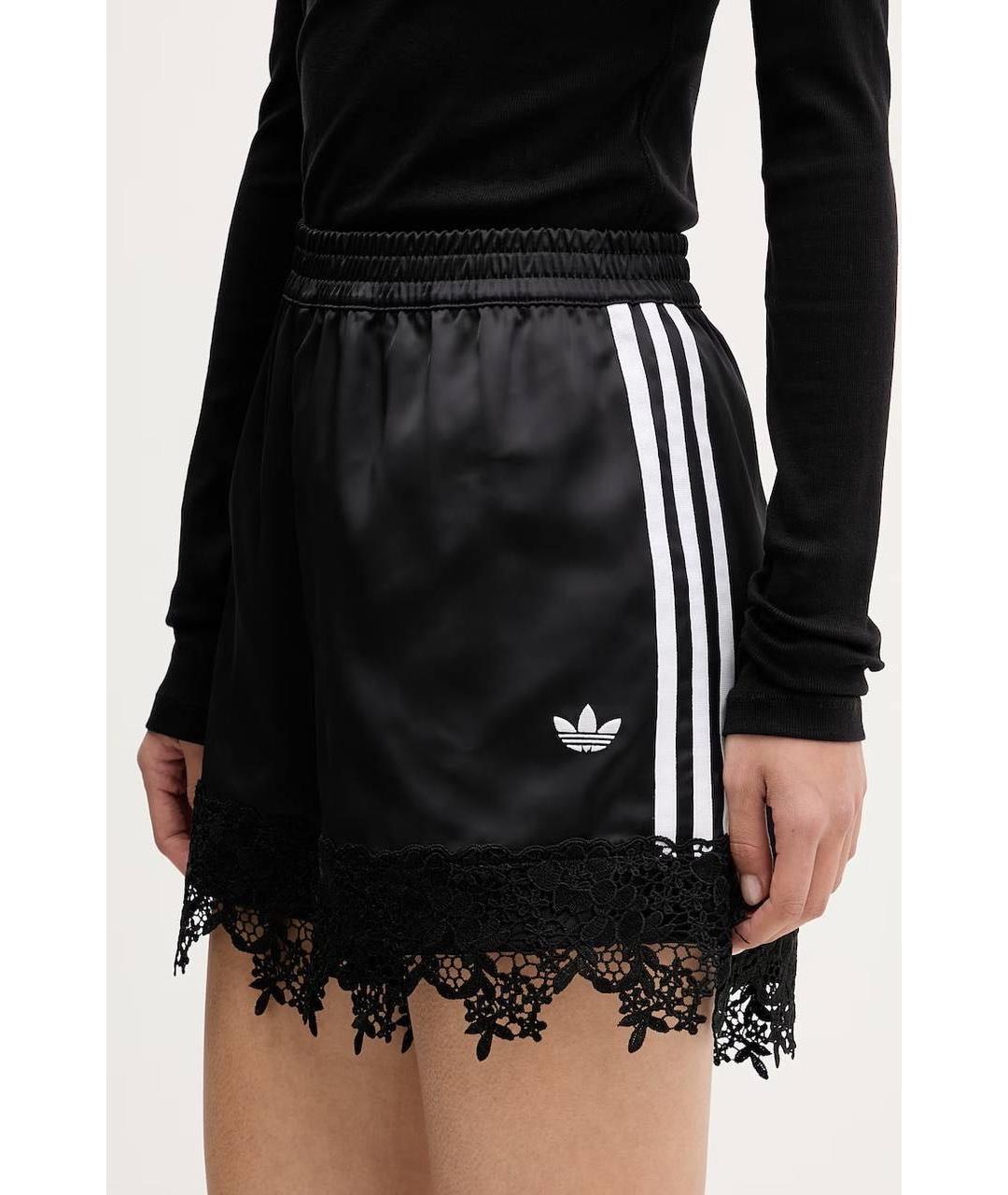 ADIDAS Черные полиэстеровые шорты, фото 4