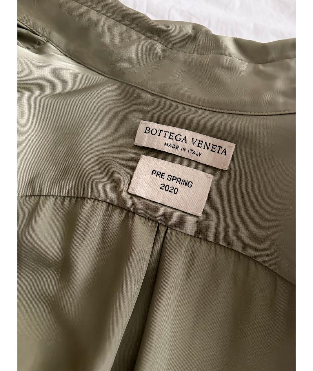 BOTTEGA VENETA Зеленая вискозная рубашка, фото 3