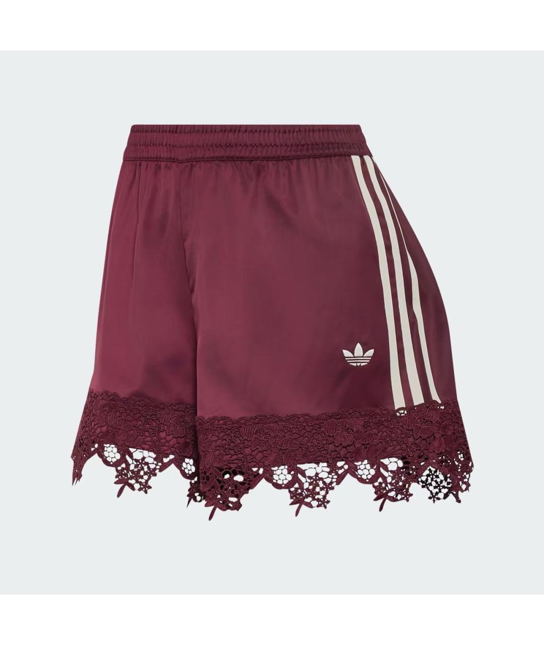 ADIDAS Бордовые полиэстеровые шорты, фото 6