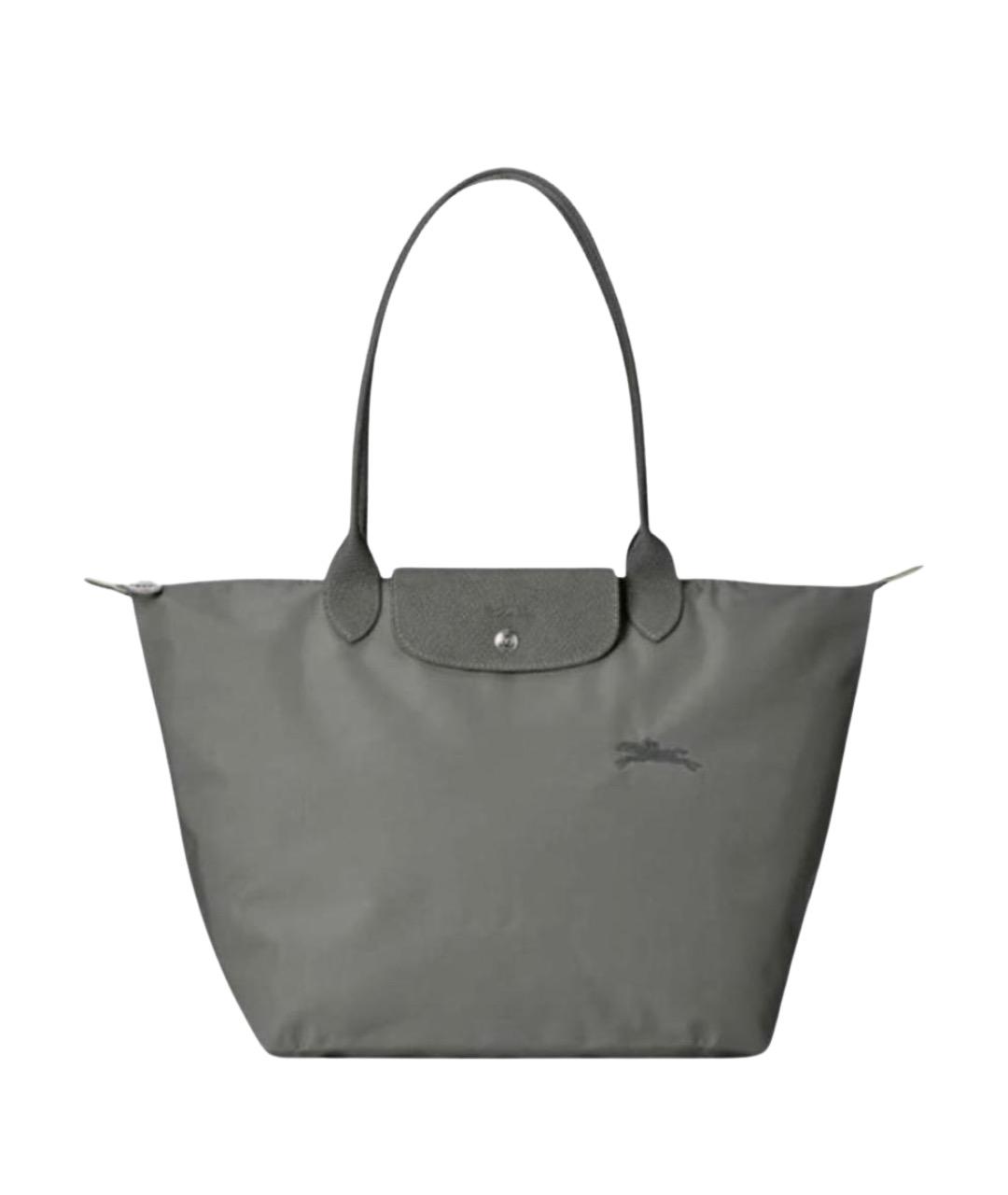 LONGCHAMP Антрацитовая сумка тоут, фото 1