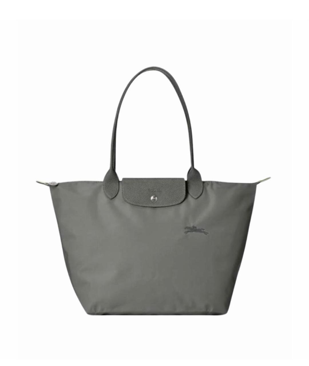 LONGCHAMP Антрацитовая сумка тоут, фото 5