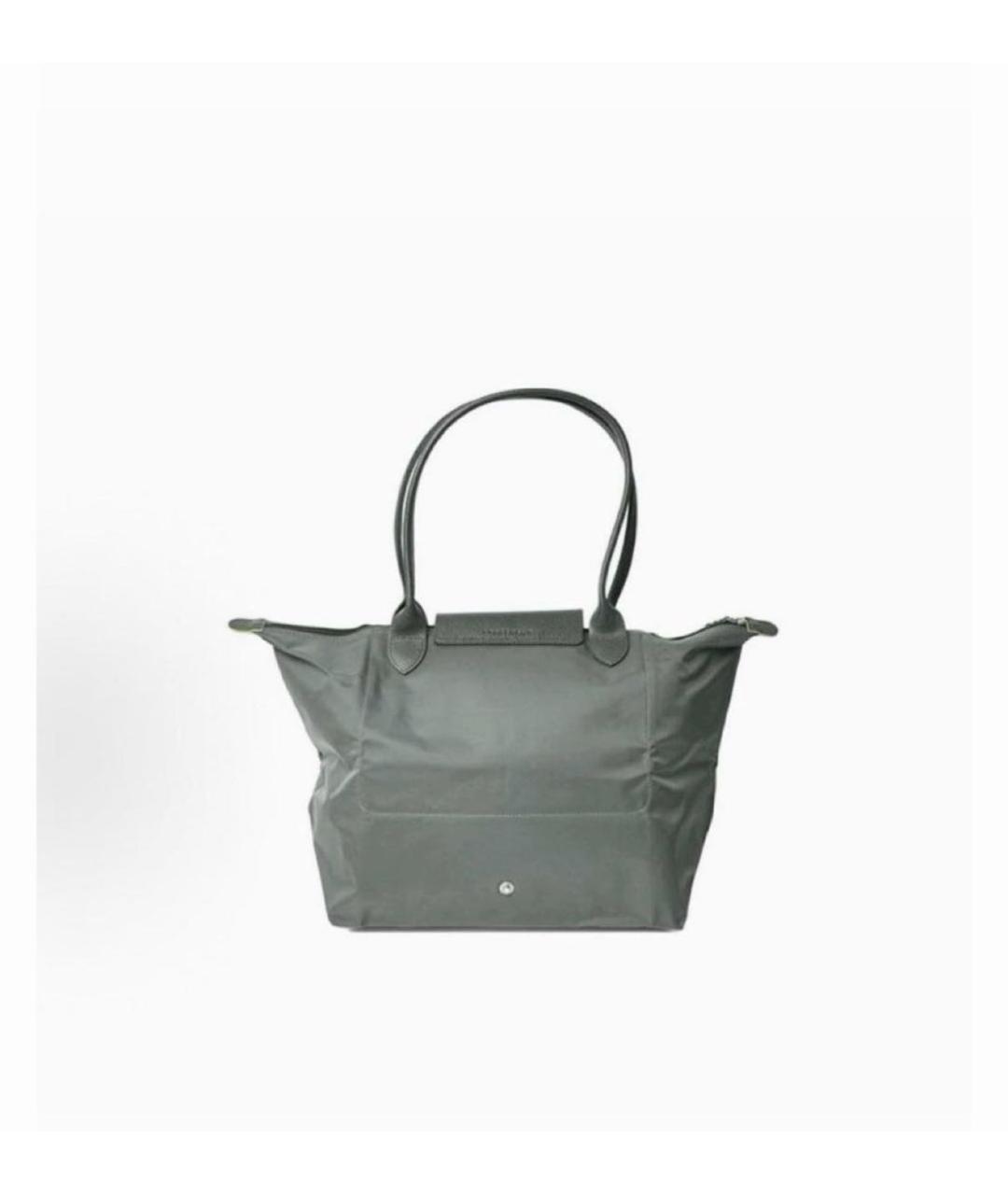 LONGCHAMP Антрацитовая сумка тоут, фото 3