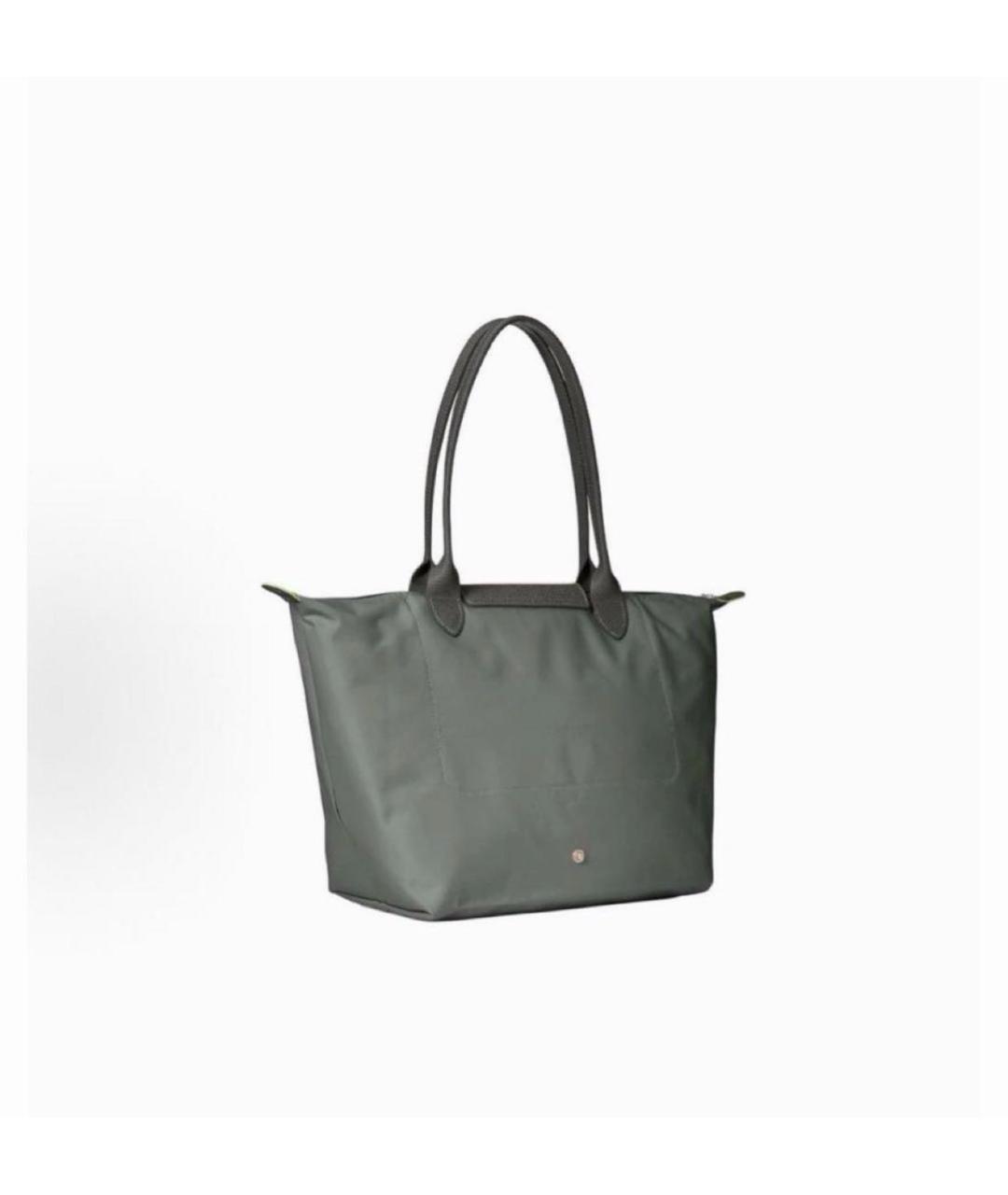 LONGCHAMP Антрацитовая сумка тоут, фото 2