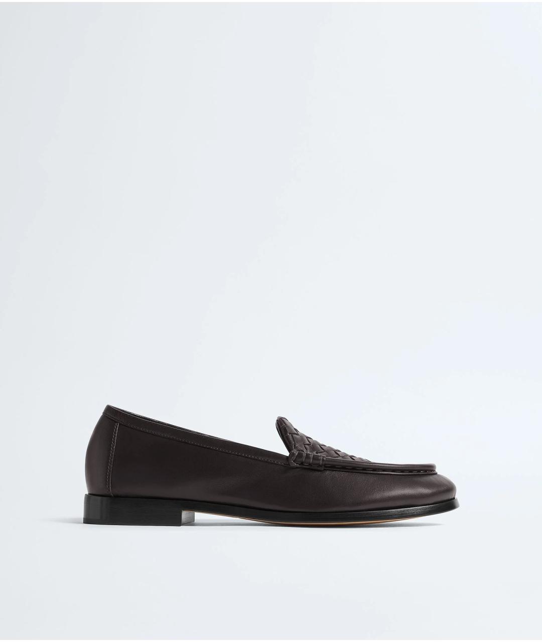 BOTTEGA VENETA Коричневые кожаные лоферы, фото 5