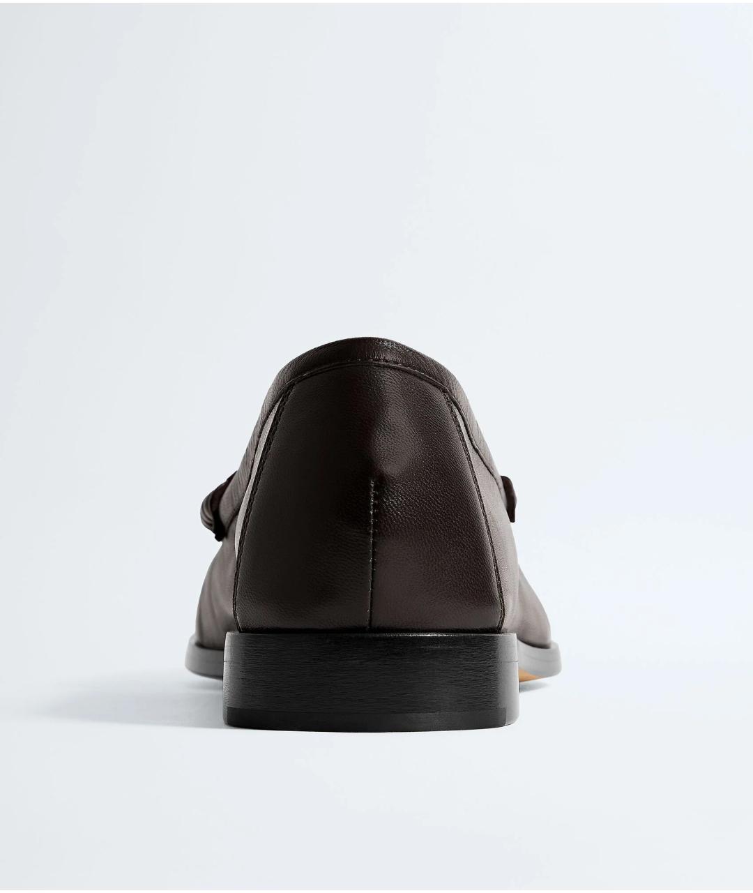 BOTTEGA VENETA Коричневые кожаные лоферы, фото 4