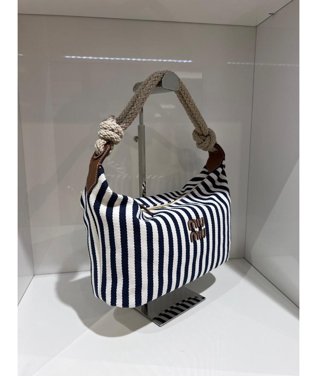 MIU MIU Мульти тканевая сумка с короткими ручками, фото 4