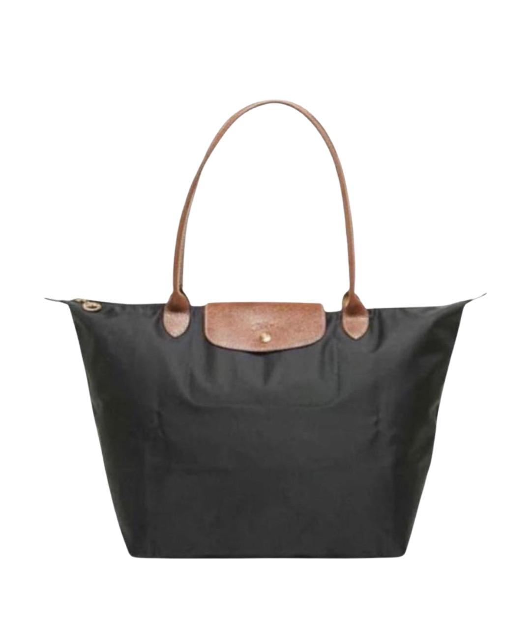 LONGCHAMP Черная сумка тоут, фото 1