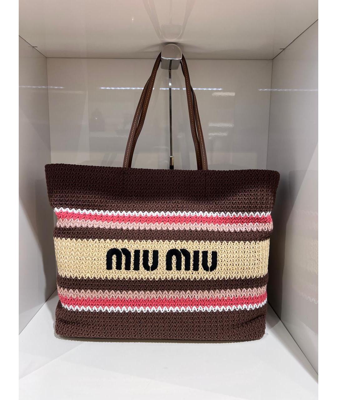 MIU MIU Мульти тканевая сумка тоут, фото 2