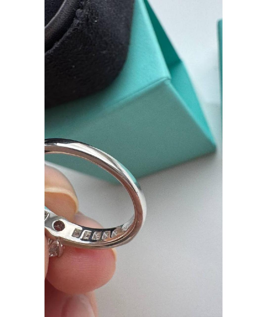 TIFFANY&CO Белое платиновое кольцо, фото 8