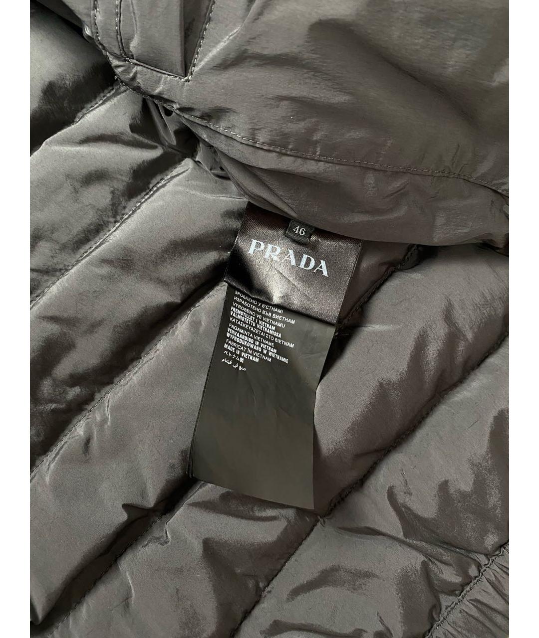 PRADA Черная хлопковая куртка, фото 6