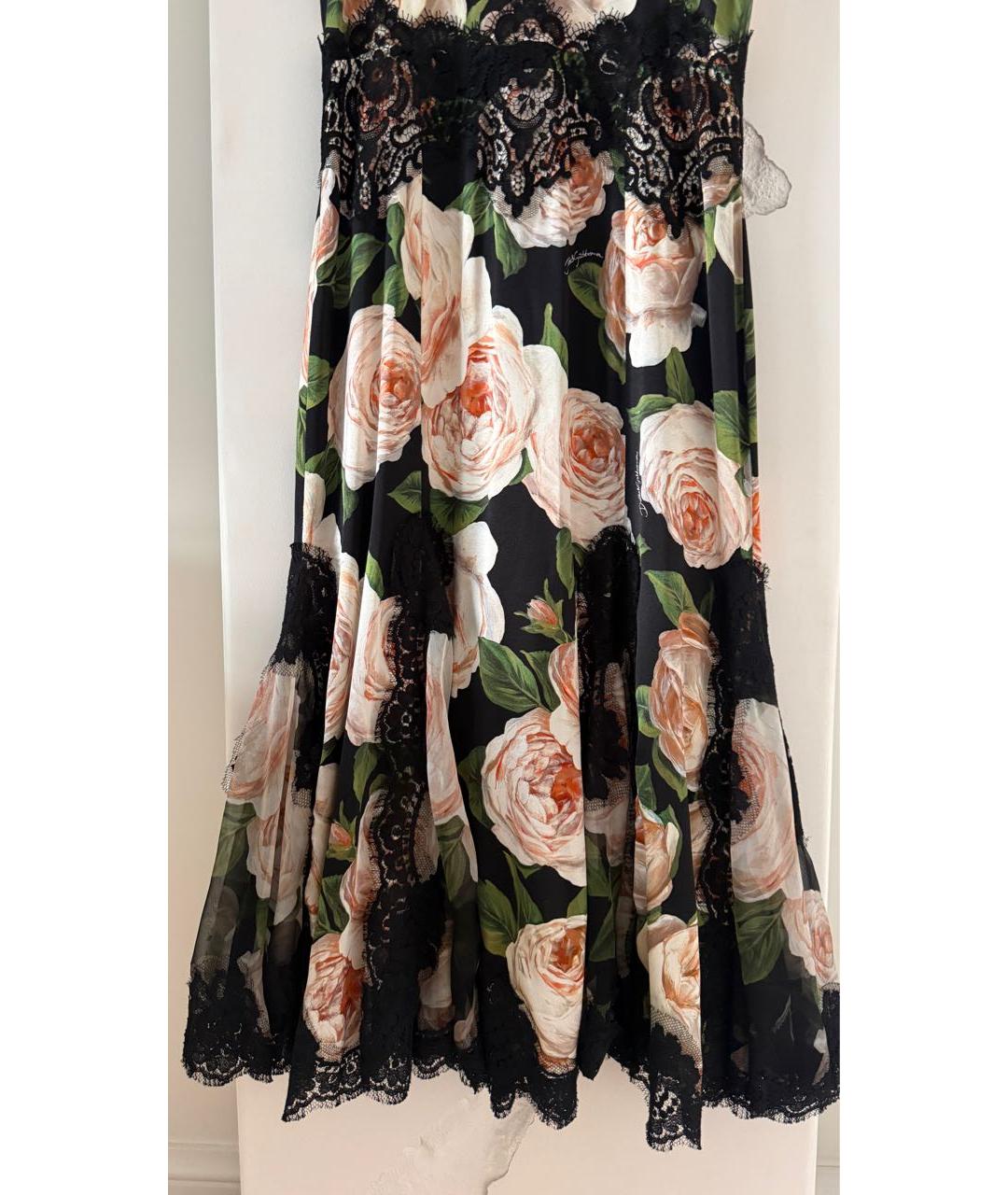 DOLCE&GABBANA Черное шелковое вечернее платье, фото 5