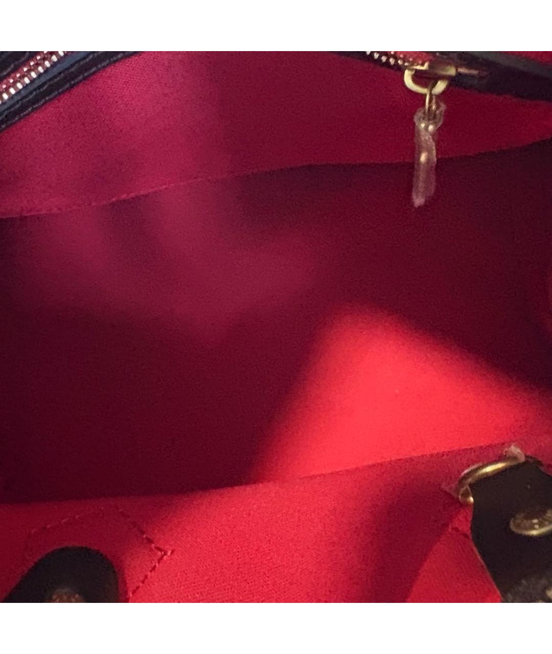 LOUIS VUITTON Коричневая сумка с короткими ручками, фото 4