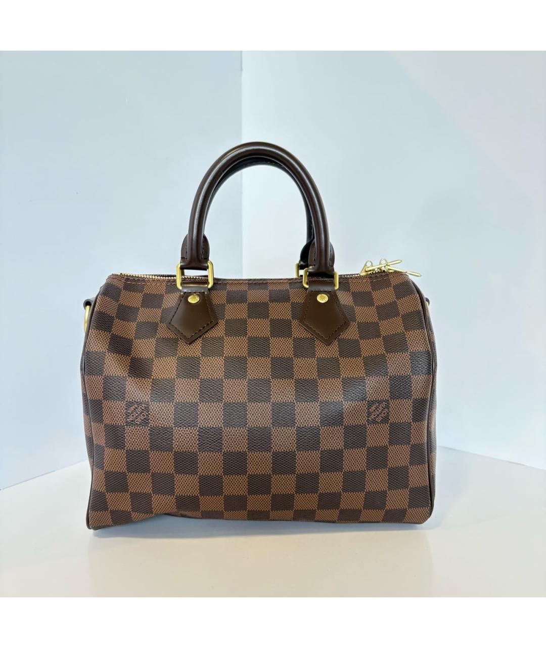 LOUIS VUITTON Коричневая сумка с короткими ручками, фото 8