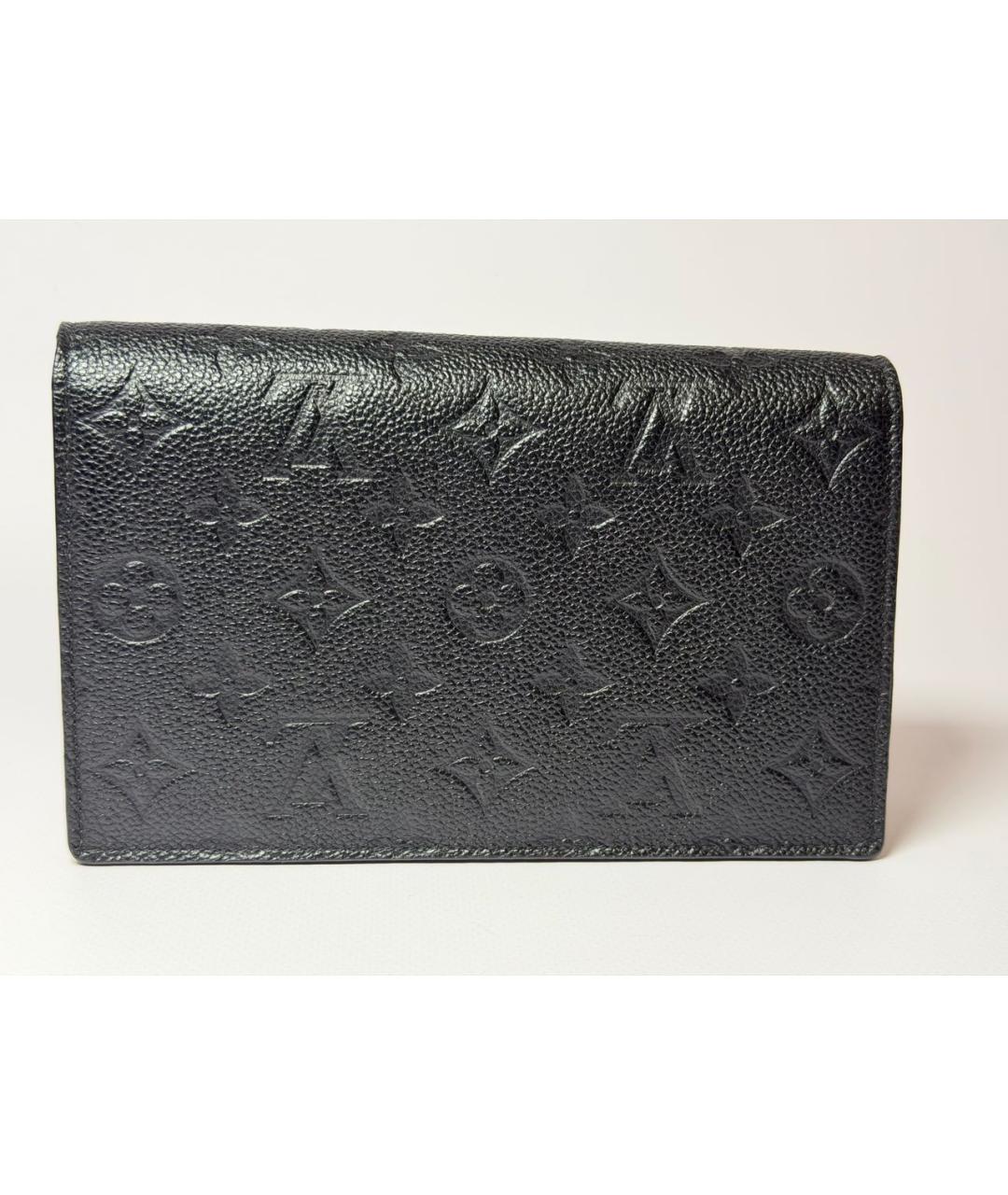 LOUIS VUITTON Черная кожаная сумка через плечо, фото 3