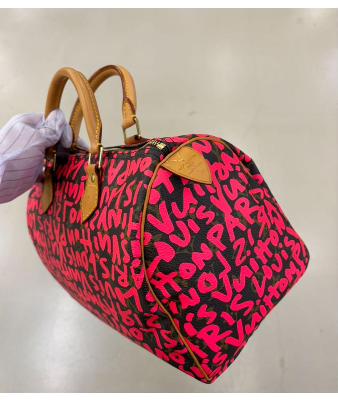 LOUIS VUITTON Красная сумка с короткими ручками, фото 2