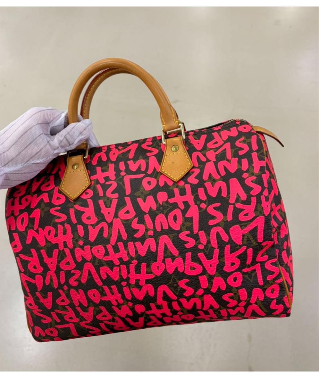 LOUIS VUITTON Красная сумка с короткими ручками, фото 4