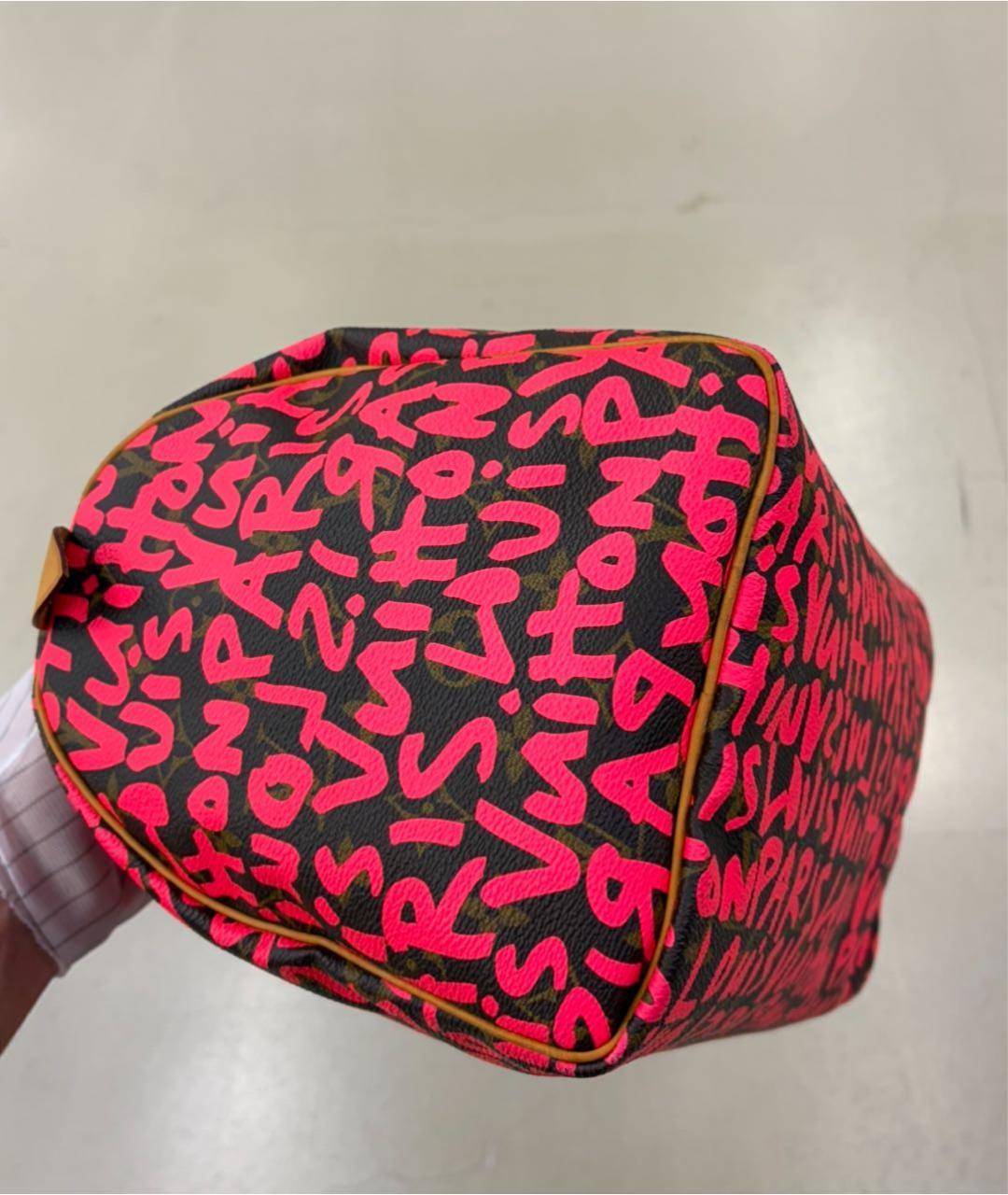 LOUIS VUITTON Красная сумка с короткими ручками, фото 3