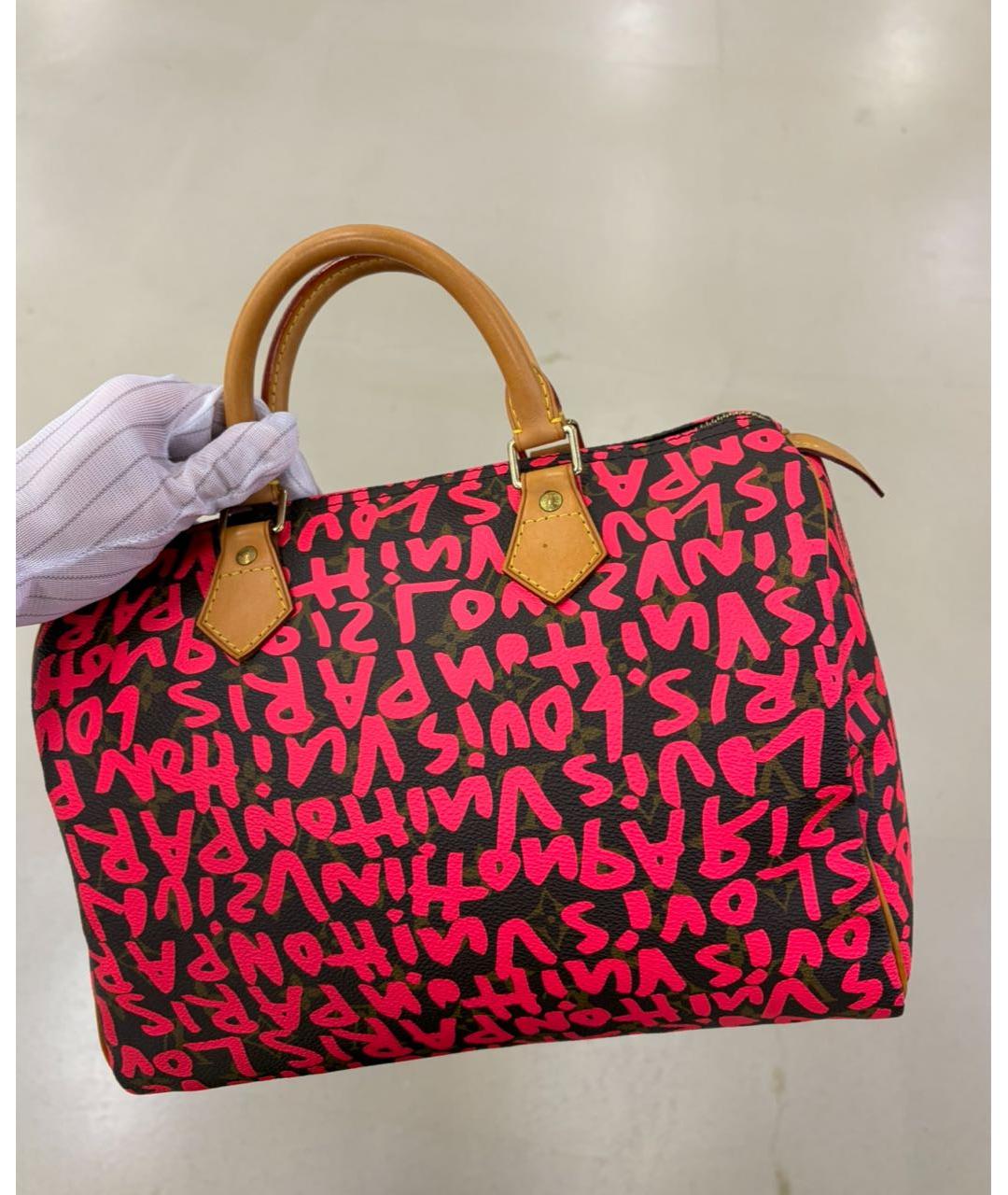 LOUIS VUITTON Красная сумка с короткими ручками, фото 5